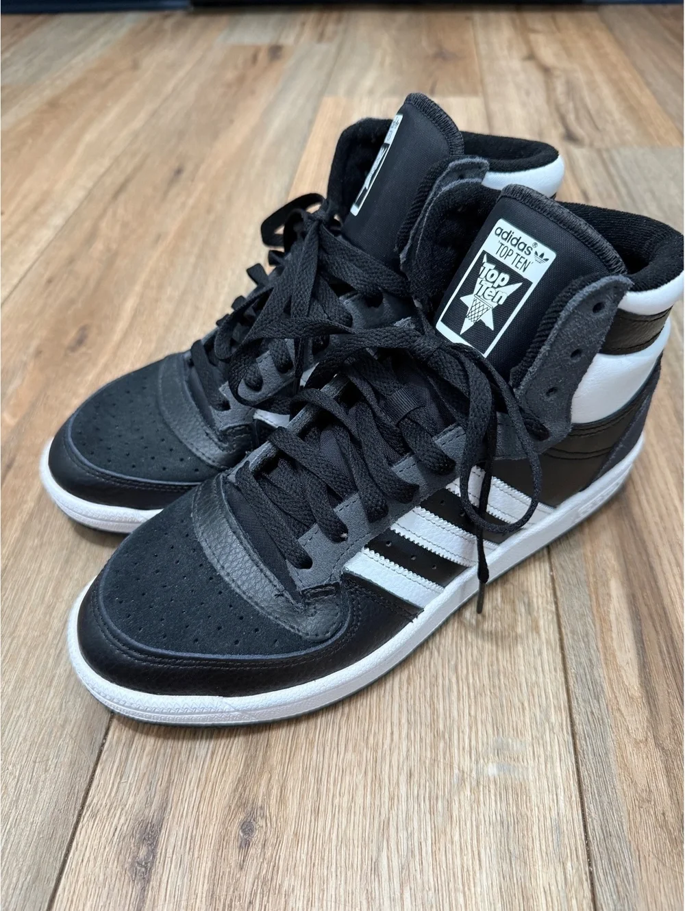 Adidas Top Ten RB High Top Black White 8 Men's Sneakers FV6132 New w/o box
